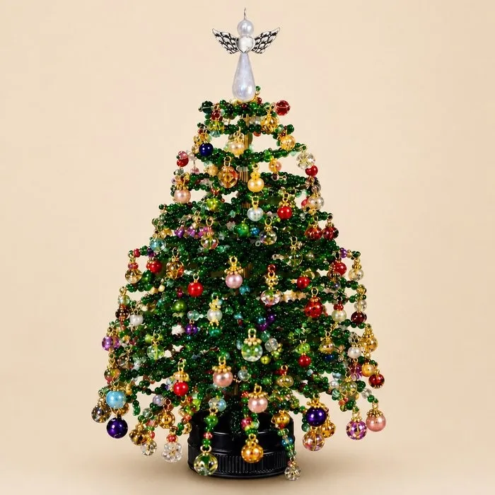 Classic Christmas beaded tree